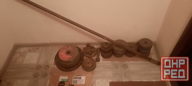 Гантели, блины к штанге и гантелям, гриф Донецк - изображение 3