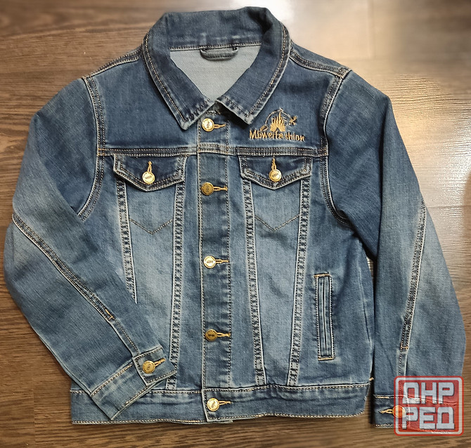 джинсовая куртка джинсовка на 8-10 лет на рост 140 см Донецк - изображение 1