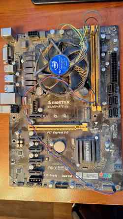 Комплект Biostar B250-BTC + Intel celeron g3930 Донецк