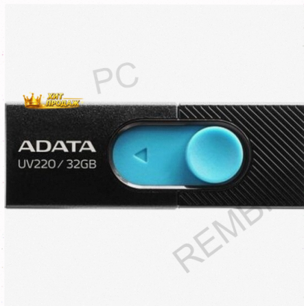 Usb Флешка Adata 32gb uv220 Black/blue Usb 2.0 - арт:9870 Донецк