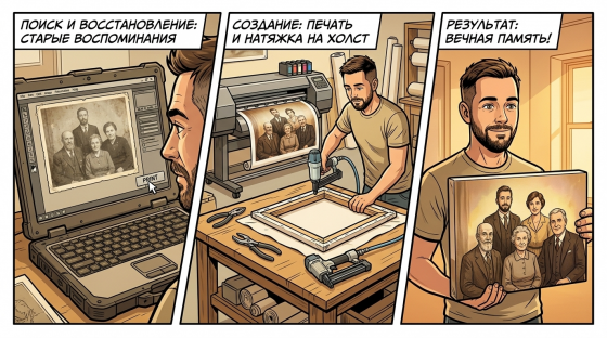 Печать на холсте в Донецке | Портрет по фото от Игоря Арт Донецк