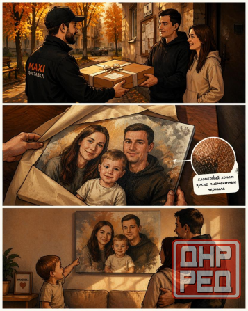 Портрет по фото в Макеевке - бесплатная доставка до почты Макеевка - изображение 1