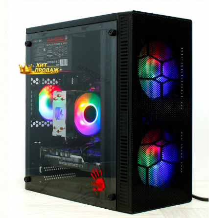 Игровой Компьютер Byte-hyperfluxpro| Intel Core i3-13100f (4 Ядра/8 Потоков) | 600w | Ssd - арт:7494 Макеевка