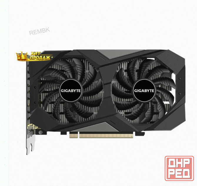 Видеокарта Gigabyte Rtx3050 Windforce oc v2 6gb Gddr6 96bit 2xdp 2xhdmi 2fan Rtl - арт:1949 Макеевка - изображение 2