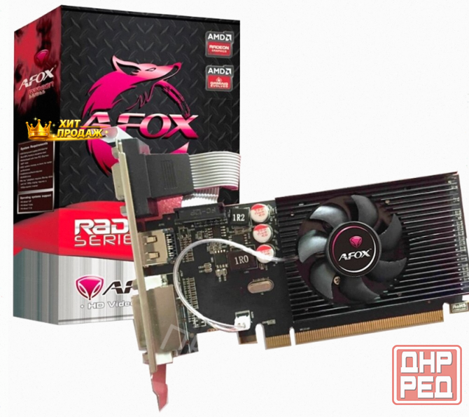 Видеокарта Afox Radeon r5 230 2048mb lp Single Fan (afr5230-2048d3l5) - арт:4587 Макеевка - изображение 1