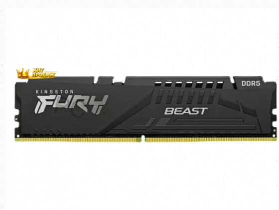Kingston Fury Beast Black Ddr5 Dimm 5200mhz pc-41600 cl40 - 8gb kf552c40bb-8 Oem - арт:5780 Макеевка