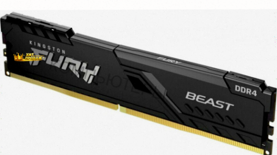 Оперативная Память Ddr4 Kingston 8gb 3200 Mhz pc-25600 Fury Beast Black (kf432c16bb/8) - арт:3120 Макеевка