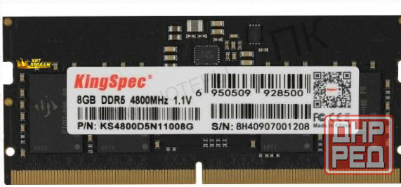 Оперативная Память so-dimm Kingspec Ddr5 8gb 4800mhz ks4800d5n11008g Rtl pc5-38400 cl40 d - арт:4554 Макеевка - изображение 1