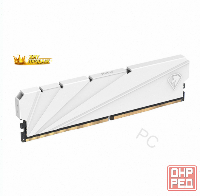 Оперативная Память Ddr4 16gb 3200mhz Netac Shadow s White Ntssd4p32sp-16w - арт:3629 Макеевка - изображение 1