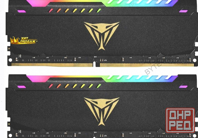 Оперативная Память Ddr4 2x16gb 3200mhz Patriot Pvsr432g320c8k Viper Steel Rgb Rtl Gaming - арт:4690 Макеевка - изображение 1