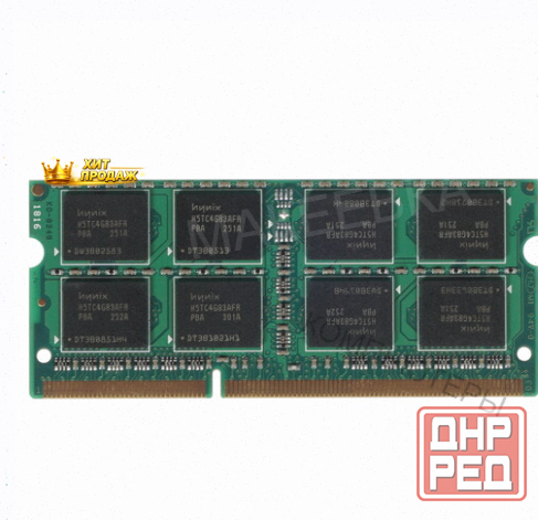 Оперативная Память so-dimm 8gb Ddr3-1600 pc3-12800 Foxconn Foxline, cl11, 1.5v, (512x8), - арт:9426 Макеевка - изображение 4