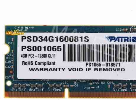 Оперативная Память Sodimm Patriot Signature [psd34g160081s] 4 гб - арт:4363 Макеевка
