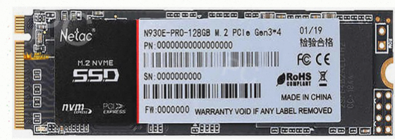 Ssd m.2 Nvme Твердотельный Накопитель Netac n930e Pro 128 гб (nt01n930e-128g-e4x) - арт:8426 Макеевка