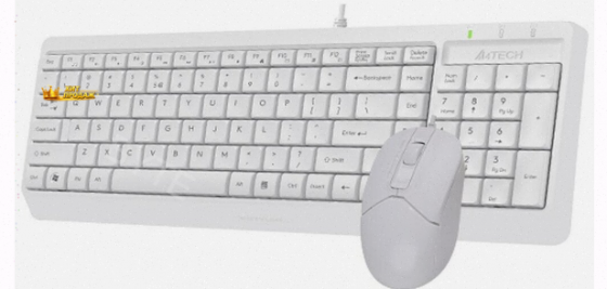 Клавиатура + Мышь a4tech Fstyler f1512 Клав:белый Мышь:белый Usb - арт:5338 Макеевка