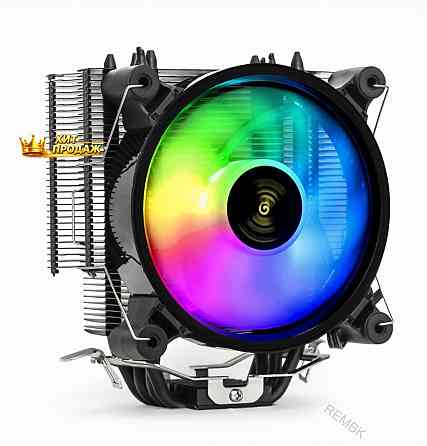 Кулер Exegate Dark Magic Exx400v2-pwm.rgb (al+cu, Черное Покрытие, 4 Тепл.трубки, Lga775/ - арт:2618 Макеевка