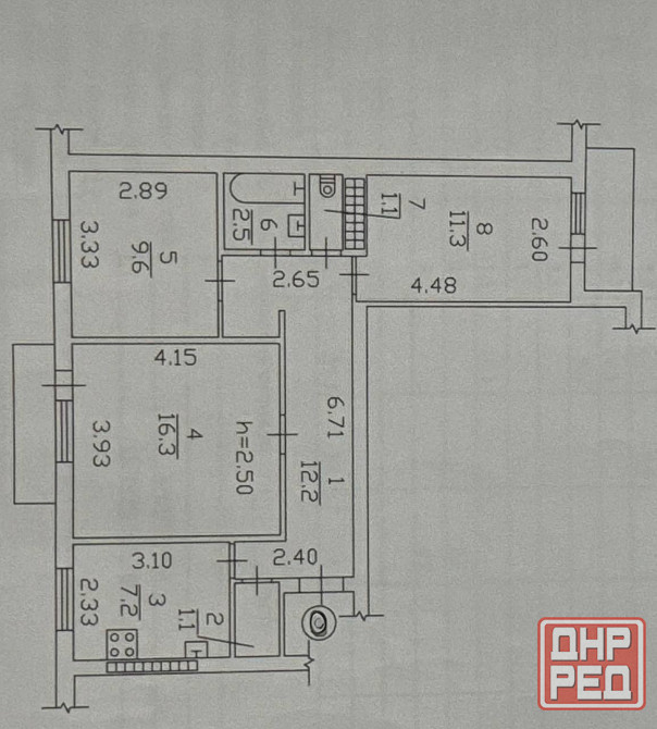 Продажа 3к.кв по ул.Кутузова (ор-р Гладковка) Донецк - изображение 8