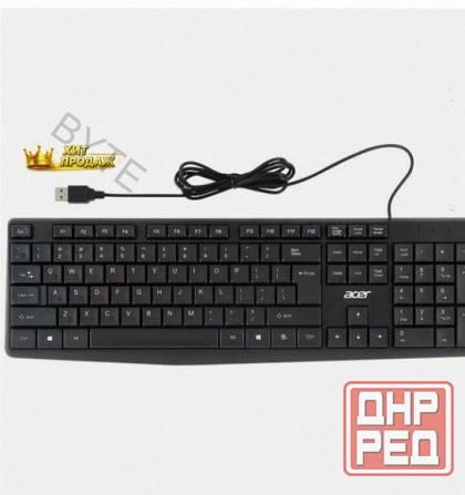 Клавиатура Проводная Acer Okw121, Usb, Черный zl.kbdee.00b - арт:4902 Макеевка - изображение 1