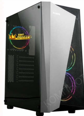 Корпус Zalman s4 Plus, Atx, Black, Window, 1x5.25", 4x3.5", 1x2.5", 2xusb2.0, 1xusb3.0, f - арт:7458 Макеевка