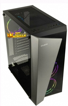 Корпус Zalman s4 Plus, Atx, Black, Window, 1x5.25", 4x3.5", 1x2.5", 2xusb2.0, 1xusb3.0, f - арт:7458 Макеевка