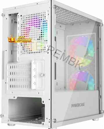 Корпус Powercase Mistral Micro a3w Argb, Tempered Glass, 2x 140mm Argb Pwm+1x 120mm Argb - арт:1613 Макеевка
