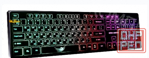 Клавиатура Игровая Dialog Kgk-17u Black Gan-kata 104кл. Радужная Подсветка - чёрная 1.6м - арт:8924 Макеевка - изображение 1