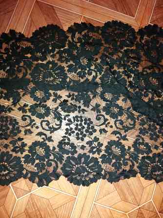 Продам гипюр черный кружево Донецк