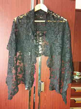 Продам гипюр черный кружево Донецк