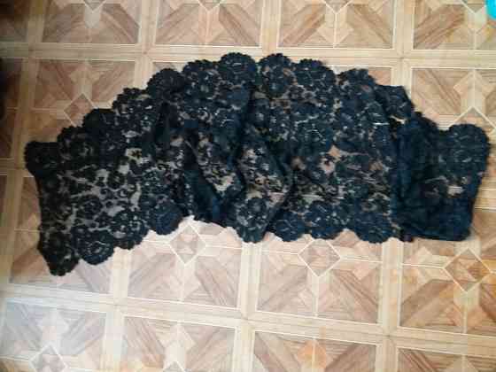 Продам гипюр черный кружево Донецк