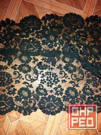 Продам гипюр черный кружево Донецк - изображение 2