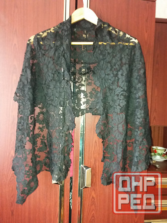 Продам гипюр черный кружево Донецк - изображение 1