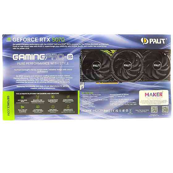 RTX5070 Gaiming Pro-S 12GB GDDR7 видеокарта Донецк