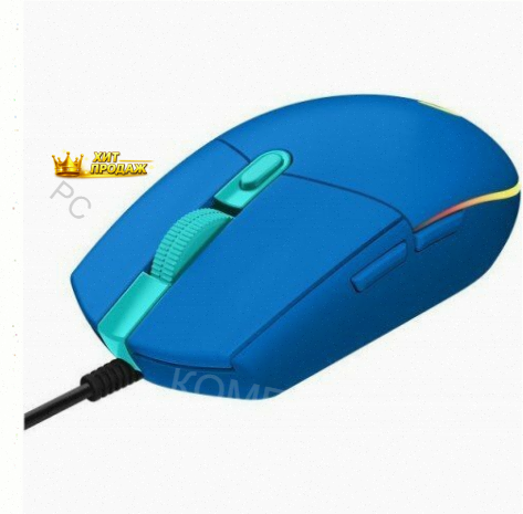 Игровая Мышь Logitech Usb g102 Lightsy Blue 910-005810 Проводная - арт:3124 Макеевка