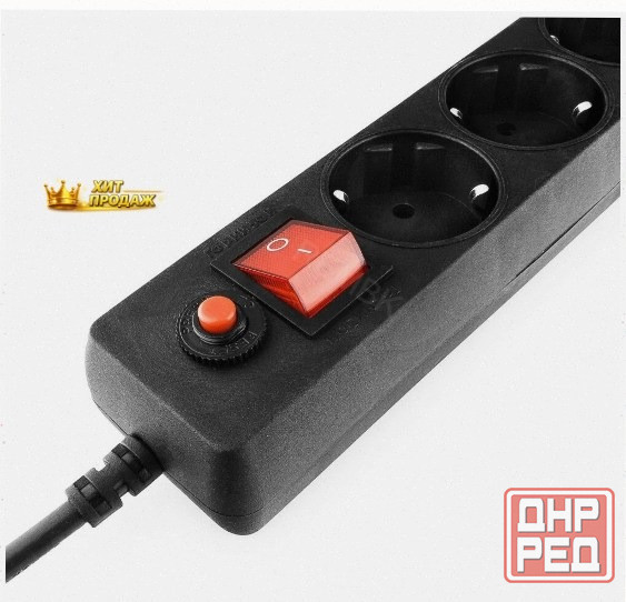 Сетевой Фильтр Гарнизон Енlb-4, 0,5 м, 5 Розеток, Черный - арт:4735 Макеевка - изображение 3