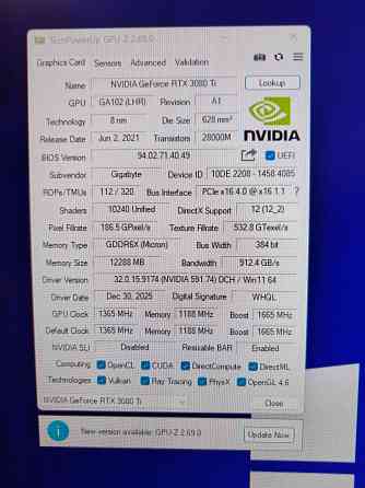 Видеокарта RTX 3080ti 12гб Донецк