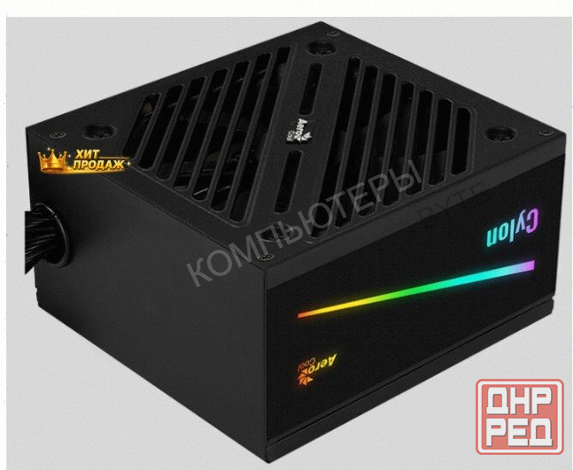 Блок Питания Aerocool Atx 600w Cylon 600 80+ (24+4+4pin) Apfc 120mm Fan Color 5xsata Rtl - арт:8839 Макеевка - изображение 1