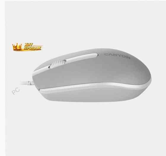 Мышь Canyon m-10, Темно-серый (cne-cms10dg) Оптический, 1000 Dpi, Usb, Проводная - арт:2928 Макеевка