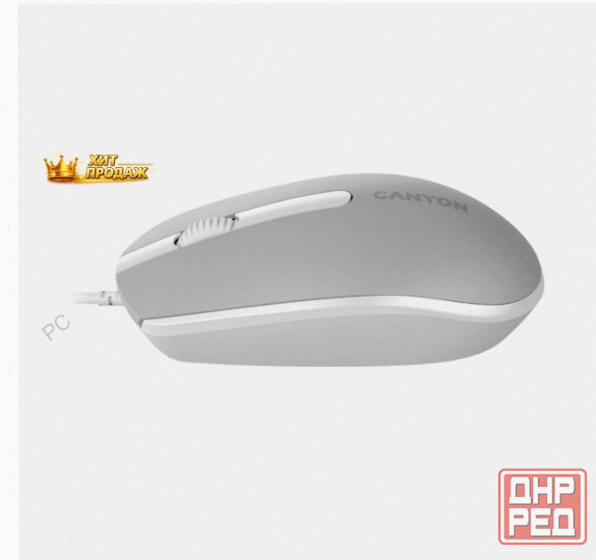 Мышь Canyon m-10, Темно-серый (cne-cms10dg) Оптический, 1000 Dpi, Usb, Проводная - арт:2928 Макеевка - изображение 3