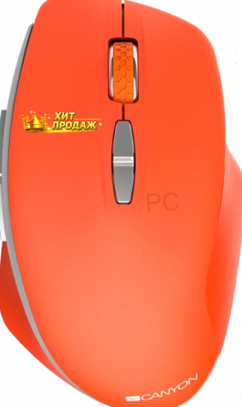 Беспроводная Мышь Canyon Blue Led" mw-21 800/1200/1600 Dpi 7 Кнопок Ярко-красный - арт:4840 Макеевка