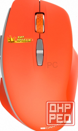 Беспроводная Мышь Canyon Blue Led" mw-21 800/1200/1600 Dpi 7 Кнопок Ярко-красный - арт:4840 Макеевка - изображение 1