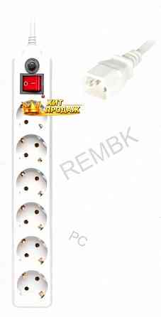 Сетевой Фильтр Buro 600sh-1.8-ups-w 1.8м (6 Розеток) Белый (коробка) - арт:9182 Макеевка