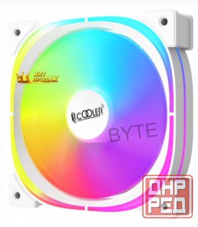 Вентилятор Pccooler ef120 Argb White 4pin Pwm + 3pin Argb, 600-1500 об/мин Retail - арт:9778 Макеевка - изображение 2