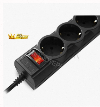Сетевой Фильтр Cbr Csf 2505-3.0 Black 3 Метра (csf 2505-3.0 Black pc) - арт:6511 Макеевка