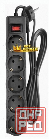 Сетевой Фильтр Cbr Csf 2505-3.0 Black 3 Метра (csf 2505-3.0 Black pc) - арт:6511 Макеевка - изображение 1