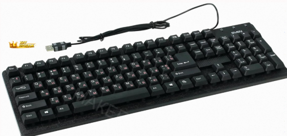 Клавиатура Sven Проводная Standard 301, Usb, 104 Клавиши, Черная (sv-03100301ub) - арт:7478 Макеевка