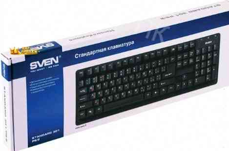 Клавиатура Sven Проводная Standard 301, Usb, 104 Клавиши, Черная (sv-03100301ub) - арт:7478 Макеевка