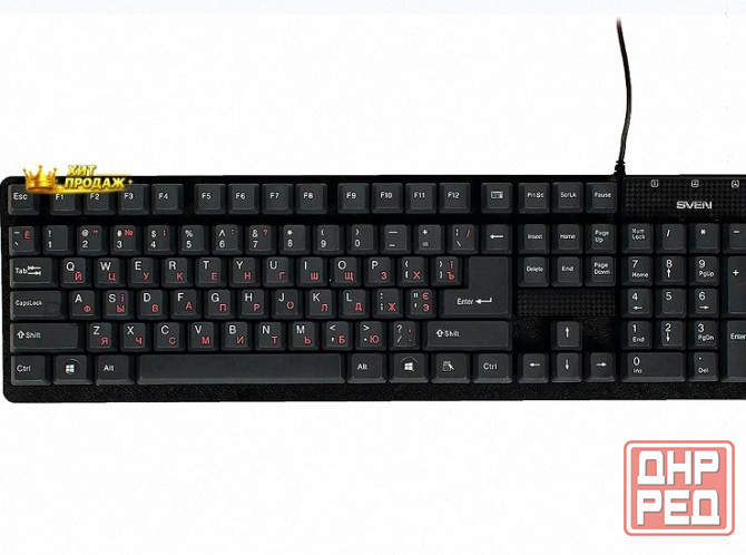 Клавиатура Sven Проводная Standard 301, Usb, 104 Клавиши, Черная (sv-03100301ub) - арт:7478 Макеевка - изображение 2