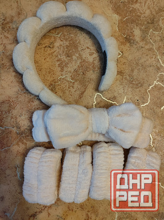 Повязка/ободок/манжеты для умывания. Набор Донецк - изображение 2