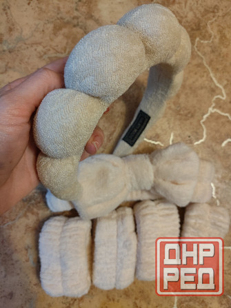 Повязка/ободок/манжеты для умывания. Набор Донецк - изображение 3