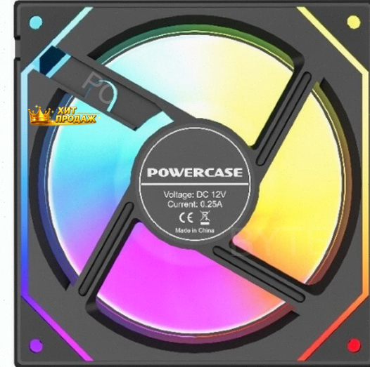 Вентилятор Powercase m52-12, Argb, Черный - арт:8230 Макеевка