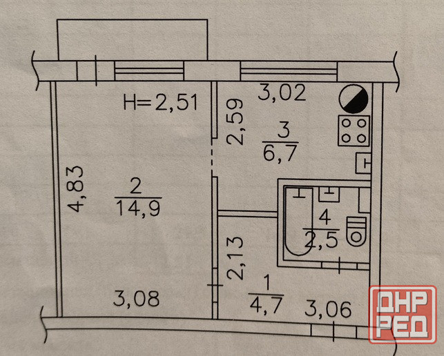 Продам отличную 1-квартиру. Центральный район Донецка. Ремонт. Донецк - изображение 12